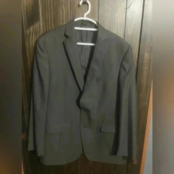 Calvin Klein Men's 100% Wool Black Suit Jacket Slim Fit Size 46L - Picture 8 of 8